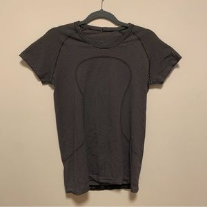 Lululemon Swiftly Tech Short Sleeve - Black and White Striped
